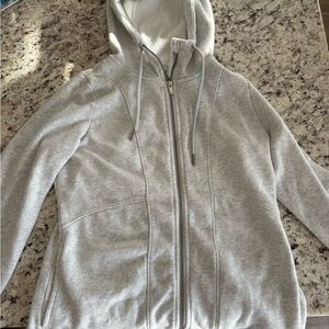 all in motion Light Gray Full-Zip Hoodie Jacket
